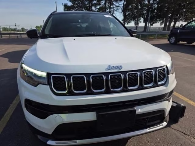2023 Bright White Clearcoat Jeep Compass Limited 4X4 SUV