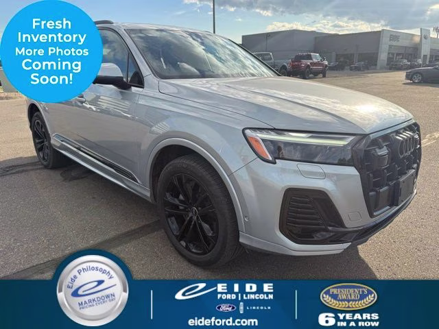 2025 Silver Audi Q7 45 Premium Plus AWD SUV