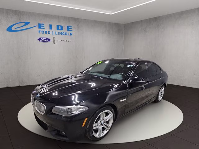 2014 Jet Black BMW 5 Series 550i xDrive AWD Sedan