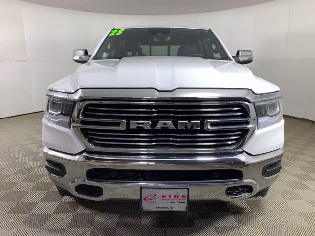 2023 Bright White Clearcoat Ram 1500 Laramie 4X4 Truck