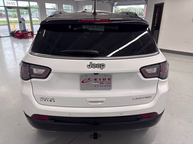 2023 Bright White Clearcoat Jeep Compass Limited 4X4 SUV