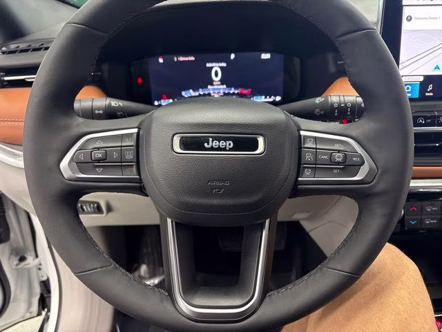 2023 Bright White Clearcoat Jeep Compass Limited 4X4 SUV