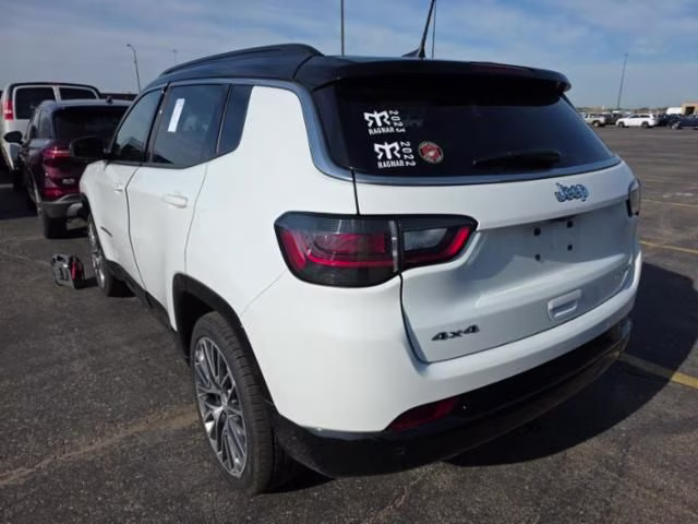 2023 Bright White Clearcoat Jeep Compass Limited 4X4 SUV
