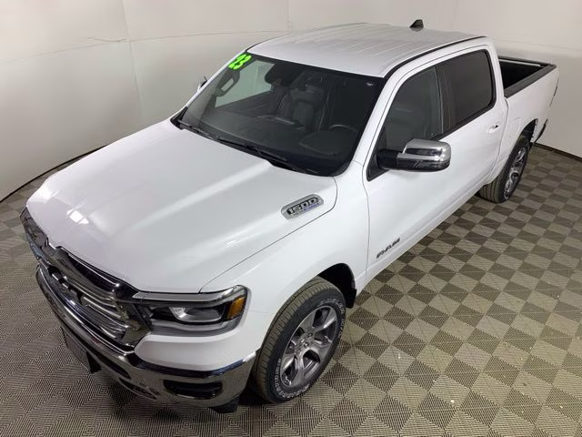 2023 Bright White Clearcoat Ram 1500 Laramie 4X4 Truck