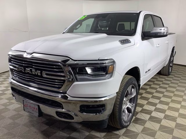 2023 Bright White Clearcoat Ram 1500 Laramie 4X4 Truck