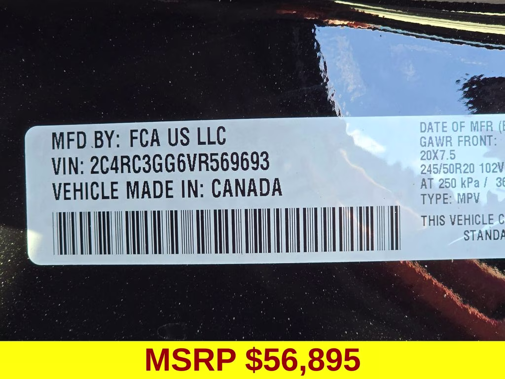 2027 Diamond Black Crystal Pearlcoat Chrysler Pacifica Limited AWD Van