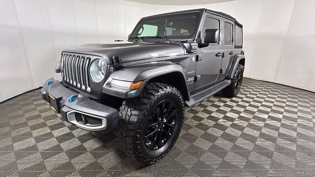 2023 Granite Crystal Metallic Clearcoat Jeep Wrangler Sahara 4xe 4X4 SUV