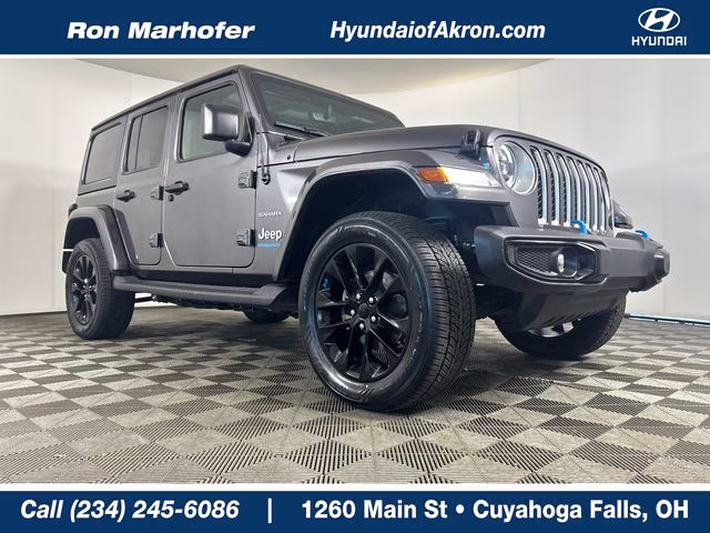 2023 Granite Crystal Metallic Clearcoat Jeep Wrangler Sahara 4xe 4X4 SUV