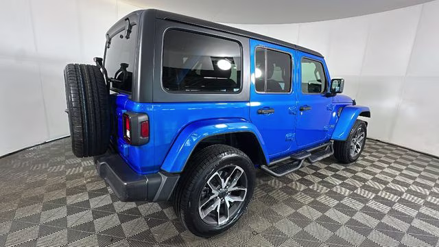 2024 Hydro Blue Pearl Coat Jeep Wrangler Sport S 4xe 4X4 SUV