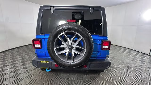 2024 Hydro Blue Pearl Coat Jeep Wrangler Sport S 4xe 4X4 SUV