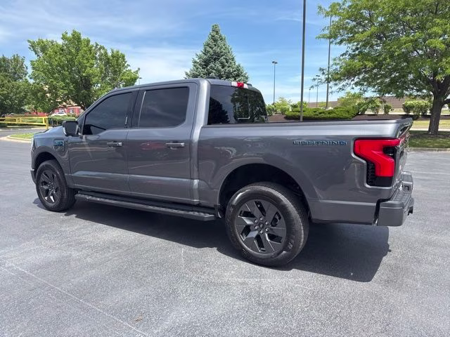 2025 Gray Metallic Ford F-150 Lightning Lariat AWD Truck