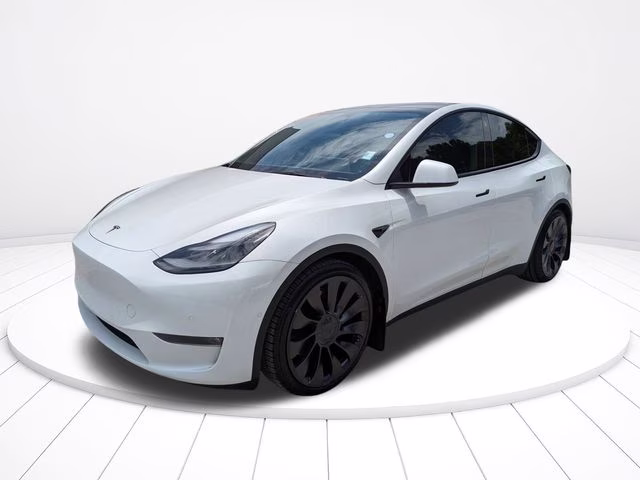 2022 White Tesla Model Y Performance AWD SUV