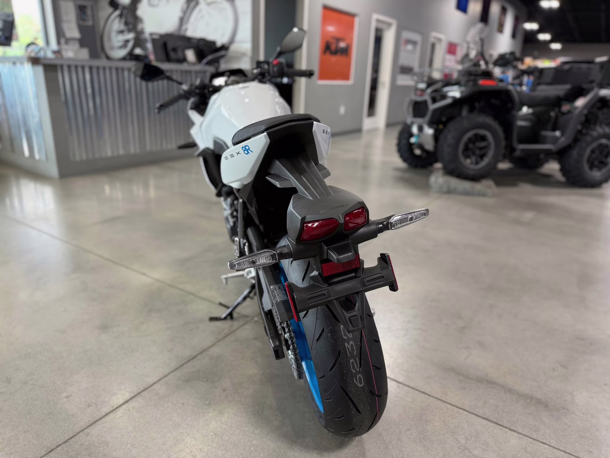 2026 White Suzuki GSX 8R Motorcycle