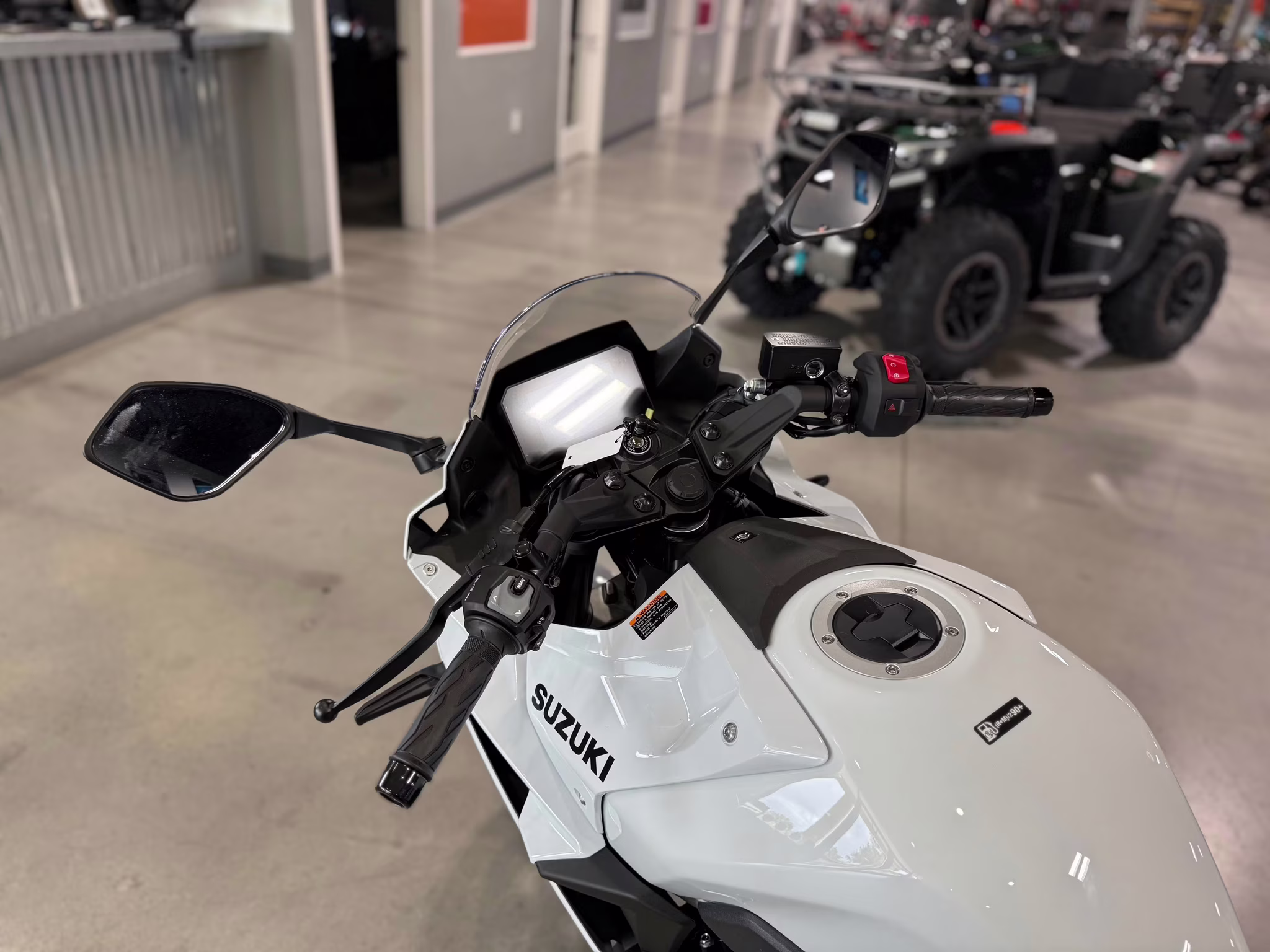 2026 White Suzuki GSX 8R Motorcycle