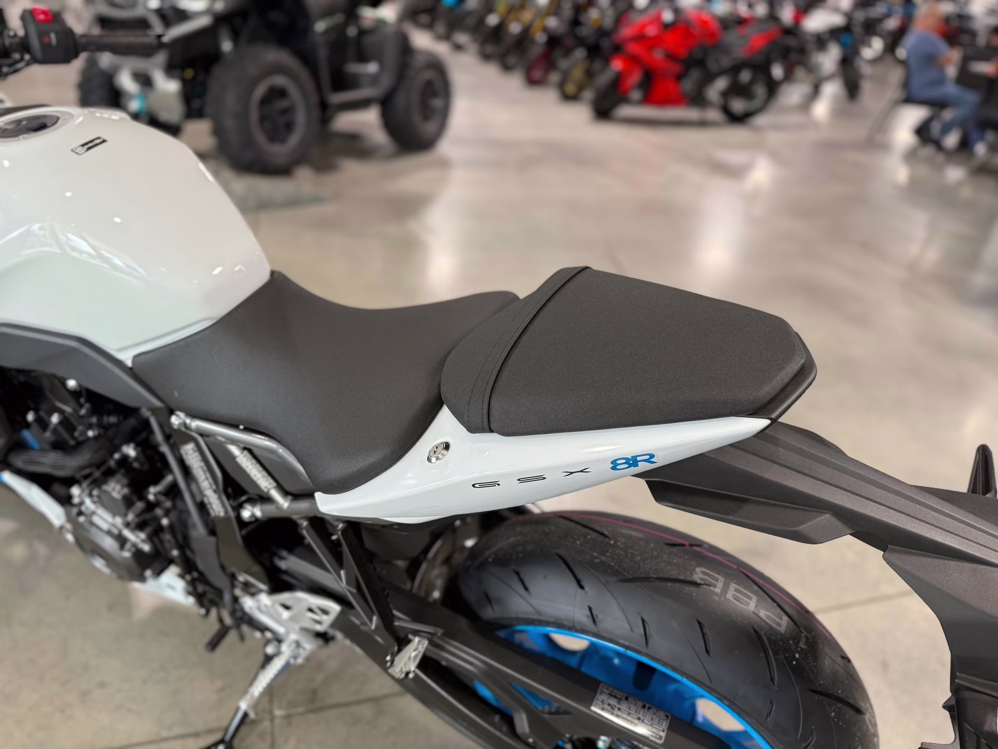 2026 White Suzuki GSX 8R Motorcycle