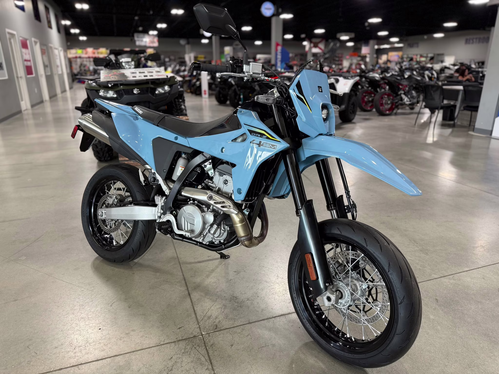 2025 SKY GRAY Suzuki DR-Z 4SM Motorcycle