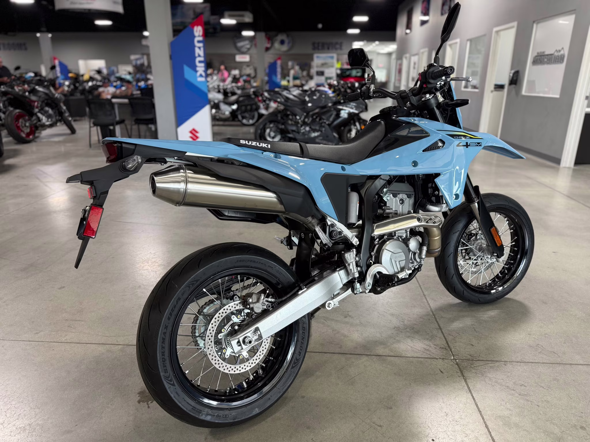 2025 SKY GRAY Suzuki DR-Z 4SM Motorcycle