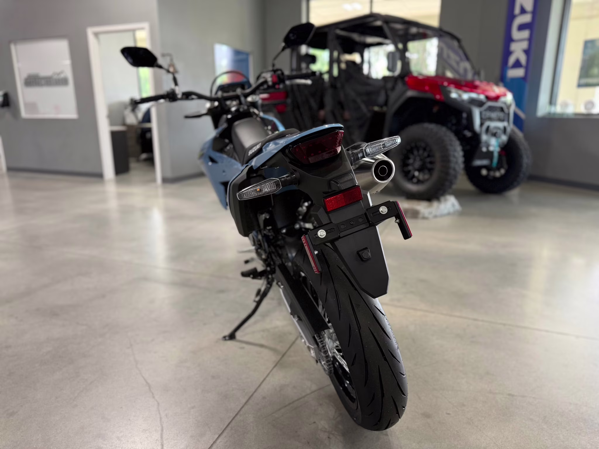 2025 SKY GRAY Suzuki DR-Z 4SM Motorcycle