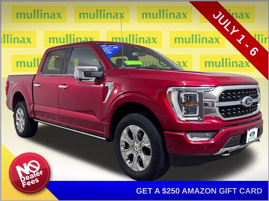 2022 Rapid Red Metallic Tinted Clearcoat Ford F-150 Platinum 4X4 Truck