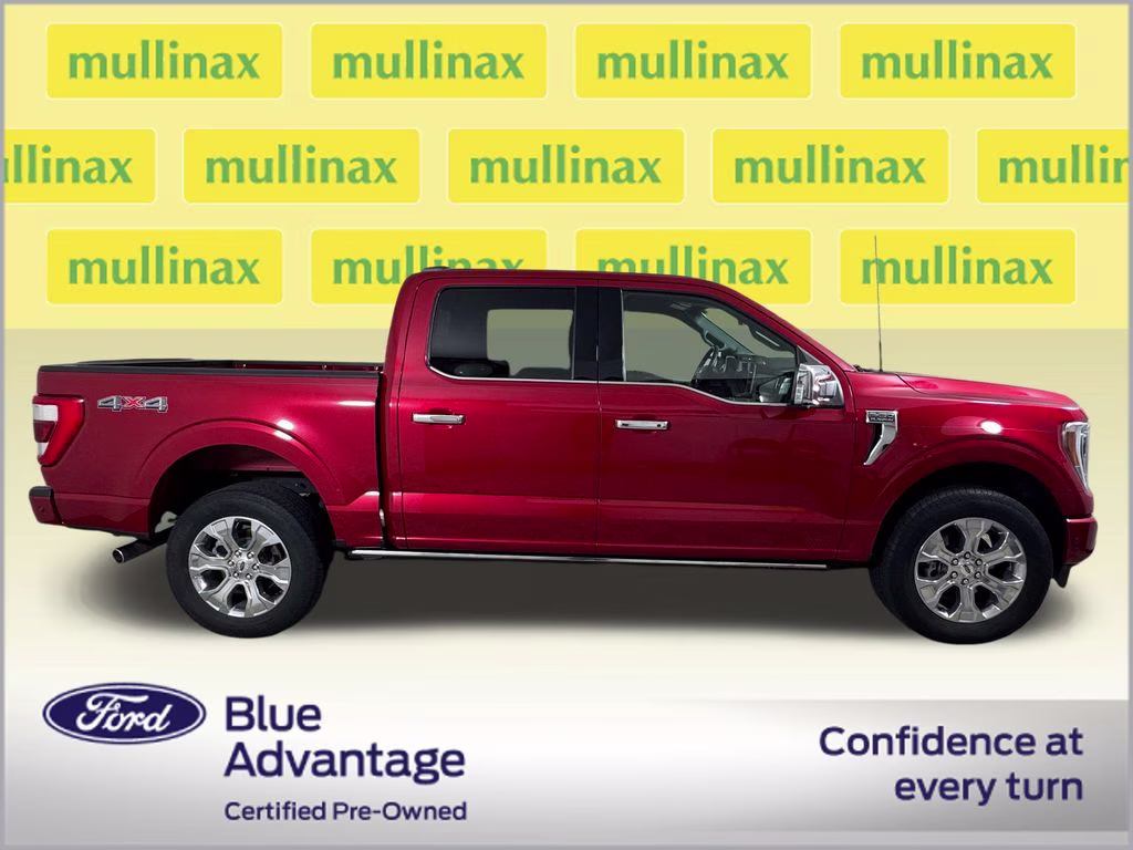 2022 Rapid Red Metallic Tinted Clearcoat Ford F-150 Platinum 4X4 Truck