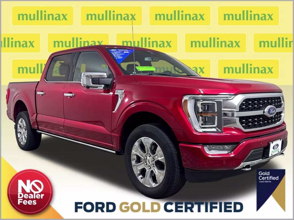 2022 Rapid Red Metallic Tinted Clearcoat Ford F-150 Platinum 4X4 Truck