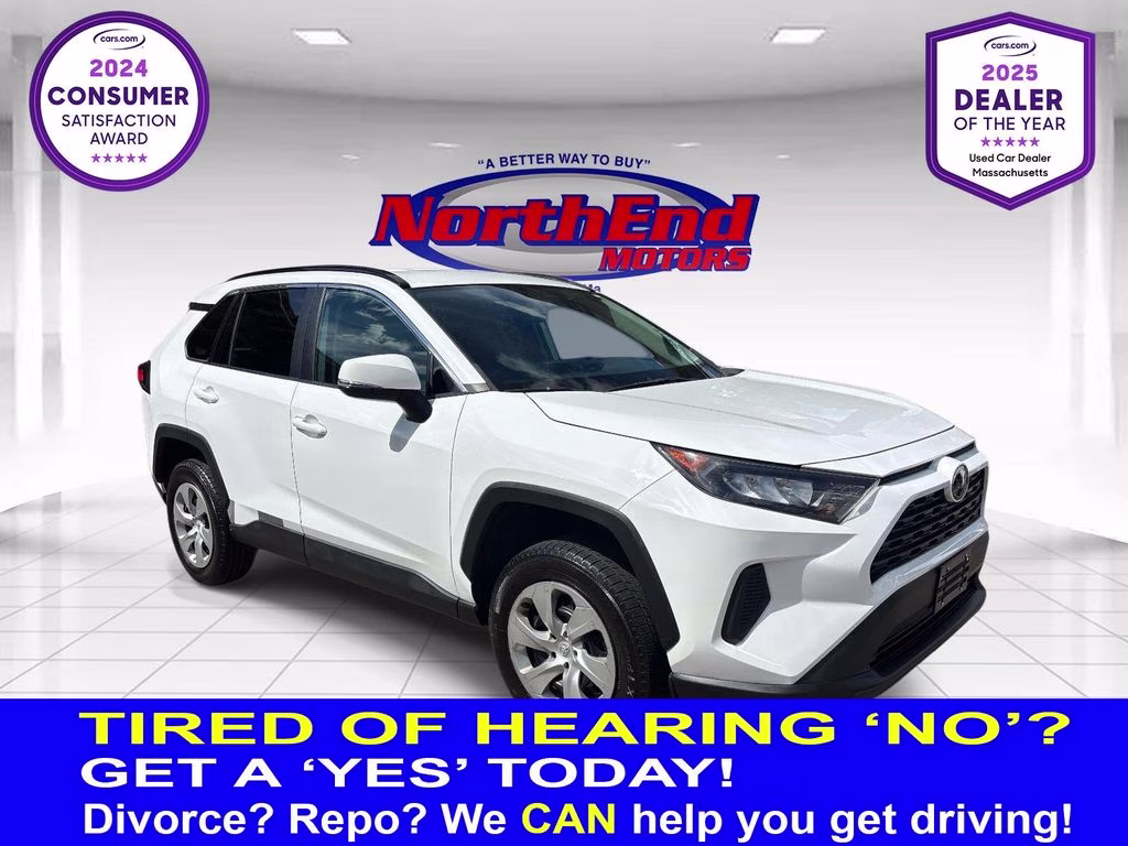 2021 Super White Toyota RAV4 LE AWD SUV