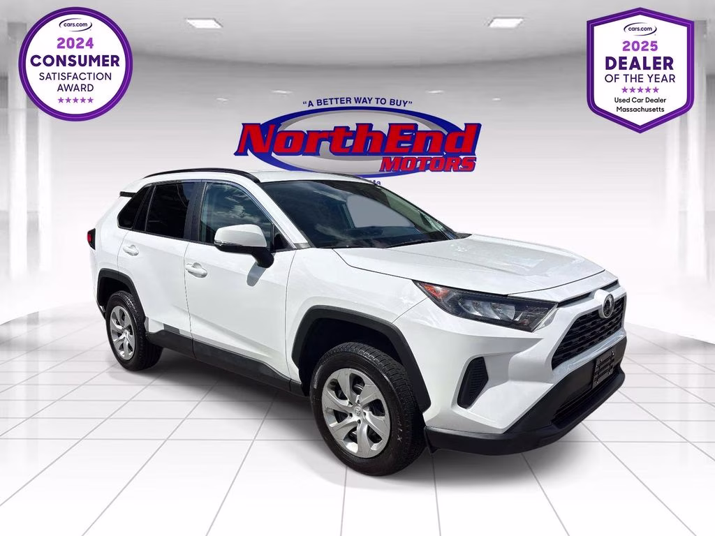 2021 Super White Toyota RAV4 LE AWD SUV