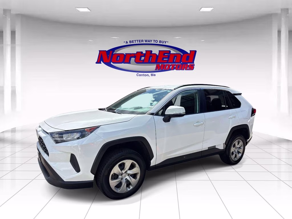 2021 Super White Toyota RAV4 LE AWD SUV