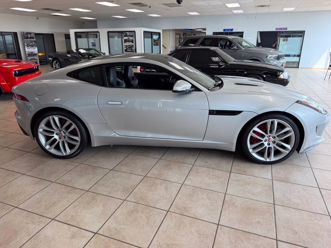 2015 Rhodium Silver Metallic Jaguar F-TYPE S RWD Coupe