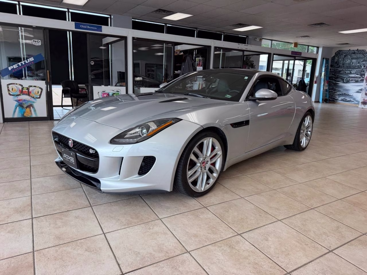 2015 Rhodium Silver Metallic Jaguar F-TYPE S RWD Coupe