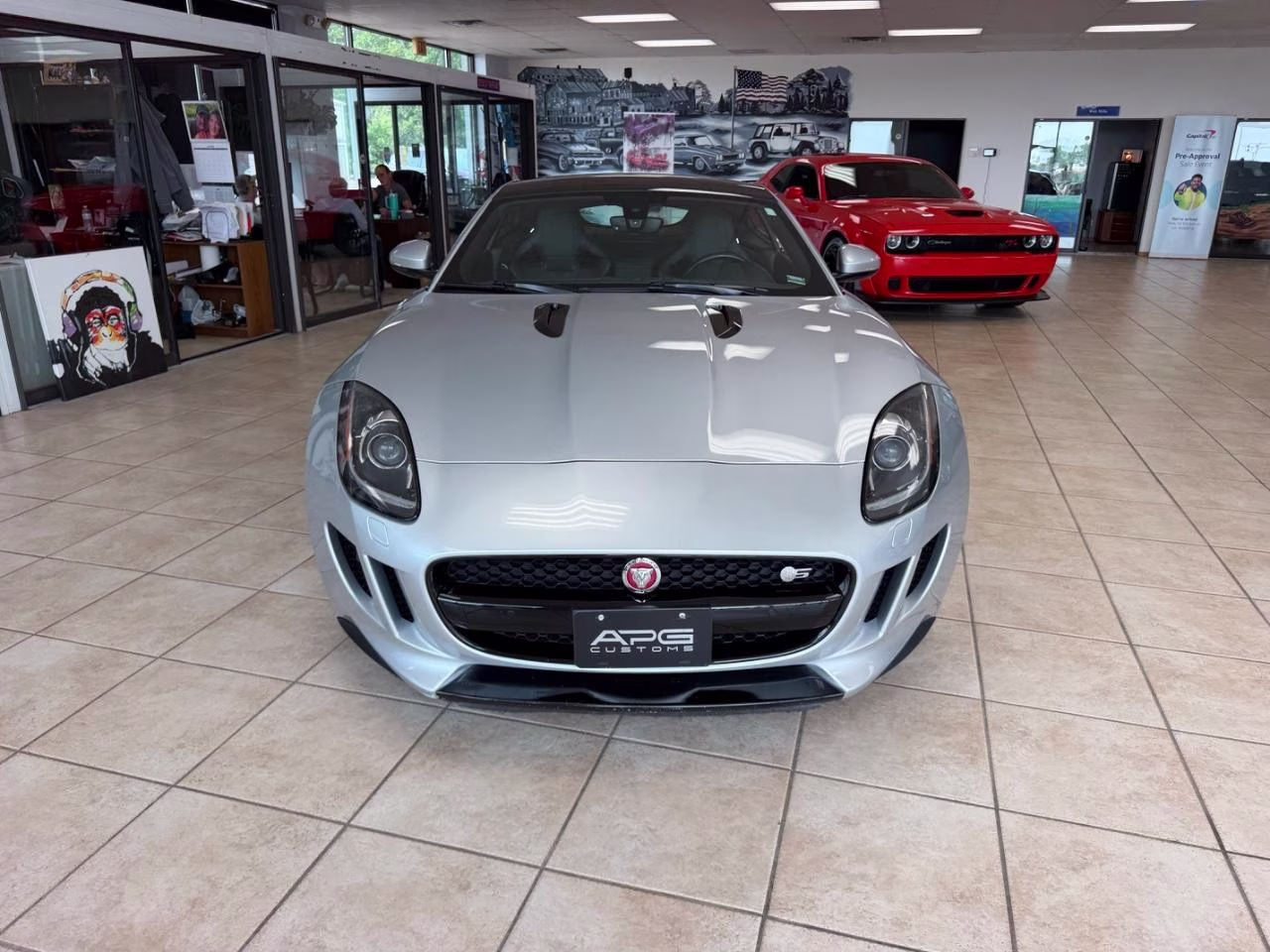 2015 Rhodium Silver Metallic Jaguar F-TYPE S RWD Coupe