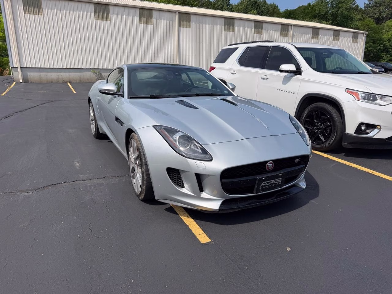 2015 Rhodium Silver Metallic Jaguar F-TYPE V6 S RWD Coupe