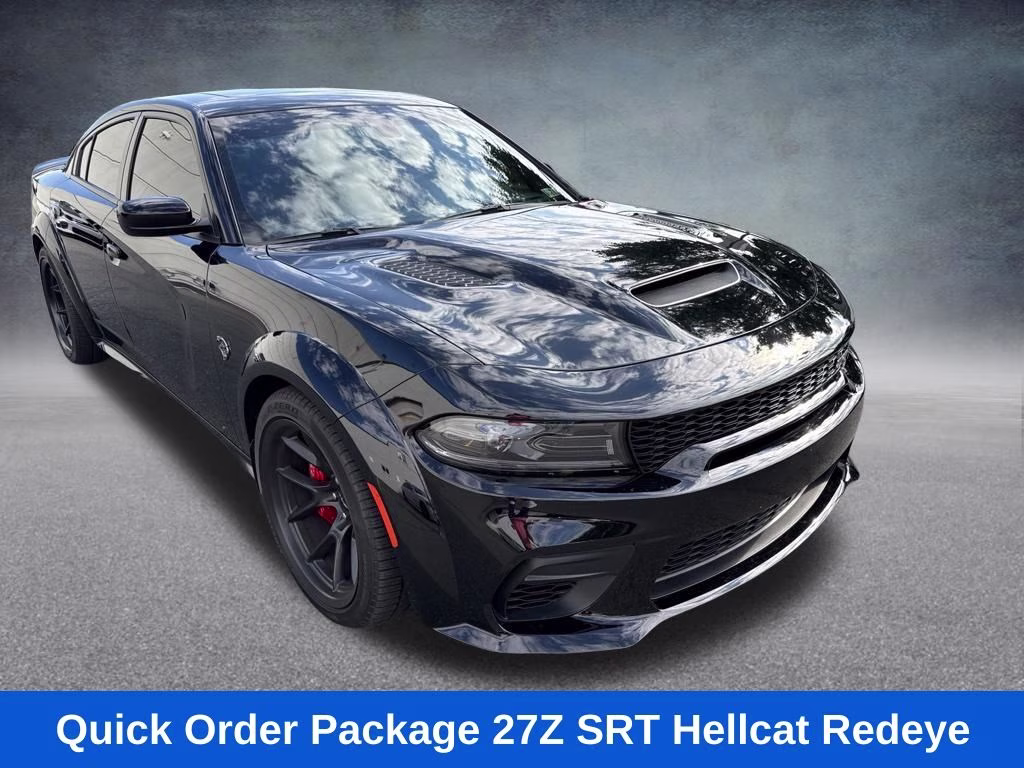 2022 Pitch Black Clearcoat Dodge Charger SRT Hellcat Redeye Widebody RWD Sedan