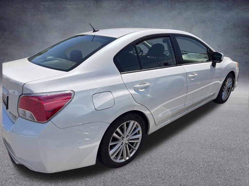 2014 Satin White Pearl Subaru Impreza 2.0i Premium AWD Sedan