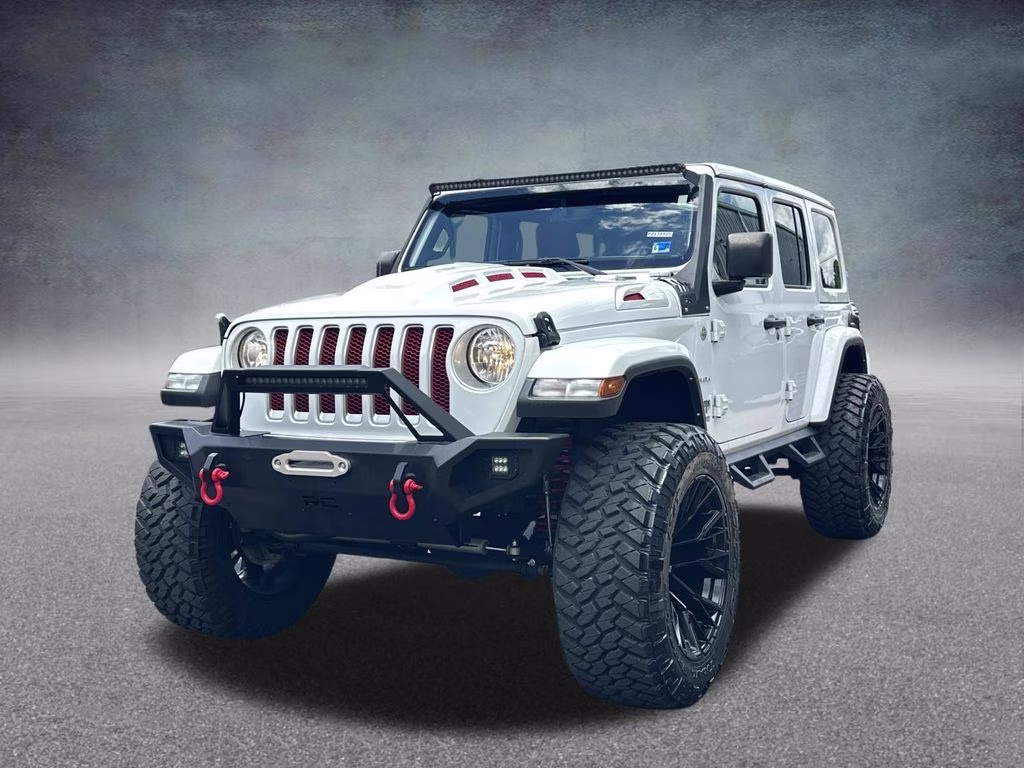 2022 Bright White Clearcoat Jeep Wrangler Unlimited Sahara 4X4 SUV
