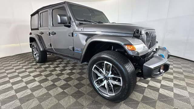 2024 Granite Crystal Metallic Clearcoat Jeep Wrangler Sport S 4xe 4X4 SUV