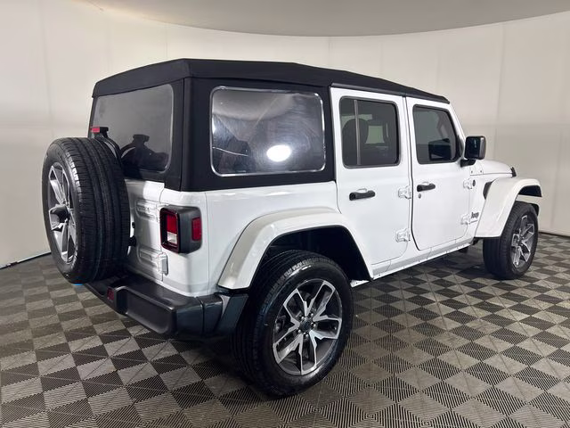 2024 Bright White Clearcoat Jeep Wrangler Sport S 4xe 4X4 SUV