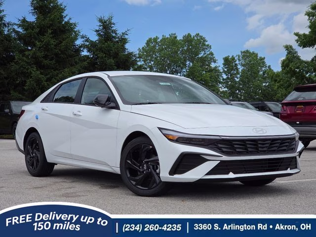 2026 Serenity White Pearl Hyundai Elantra SEL Sport FWD Sedan