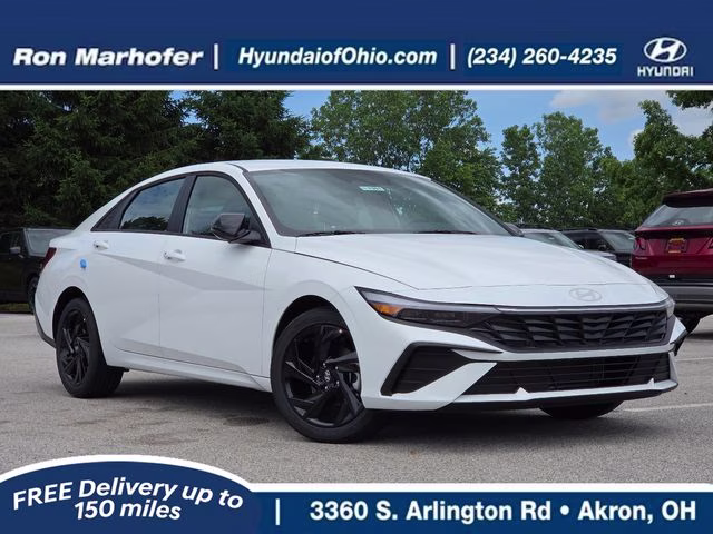2026 Serenity White Pearl Hyundai Elantra SEL Sport FWD Sedan