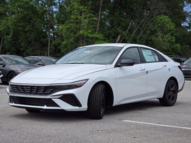 2026 Serenity White Pearl Hyundai Elantra SEL Sport FWD Sedan