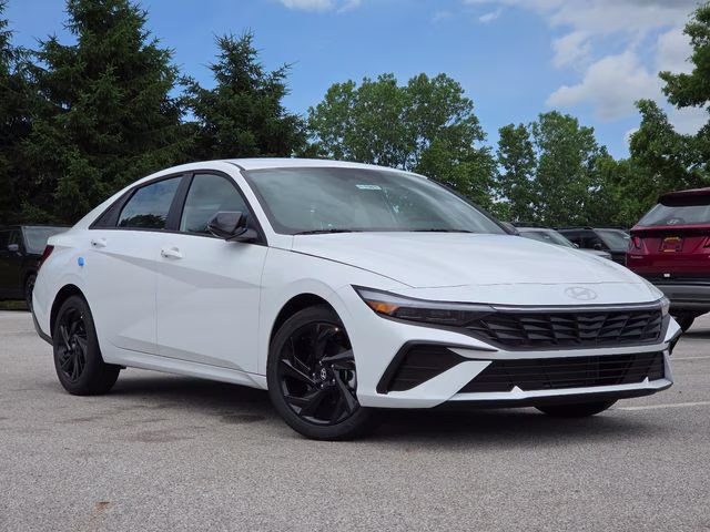 2026 Serenity White Pearl Hyundai Elantra SEL Sport FWD Sedan