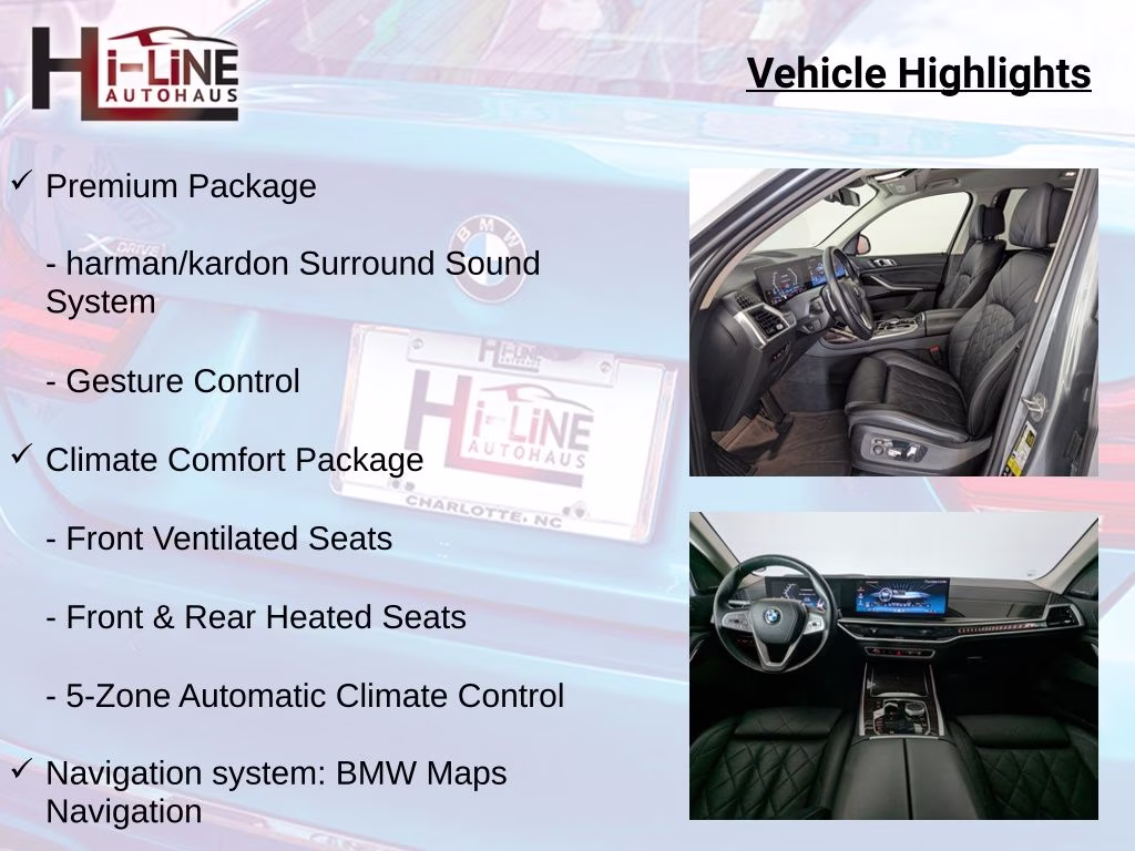 2024 Skyscraper Gray Metallic BMW X7 xDrive40i AWD SUV