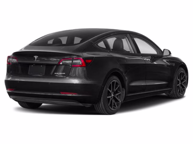 2023 Black Tesla Model 3 Base RWD Sedan