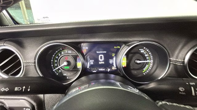 2023 Hydro Blue Pearl Coat Jeep Wrangler Sahara 4xe 4X4 SUV