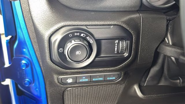2023 Hydro Blue Pearl Coat Jeep Wrangler Sahara 4xe 4X4 SUV