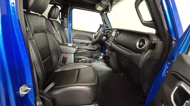 2023 Hydro Blue Pearl Coat Jeep Wrangler Sahara 4xe 4X4 SUV