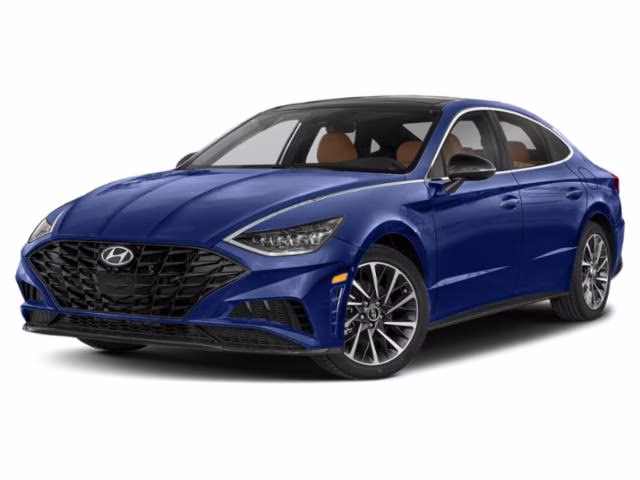 2023 Carbon Blue Hyundai Sonata Limited FWD Sedan