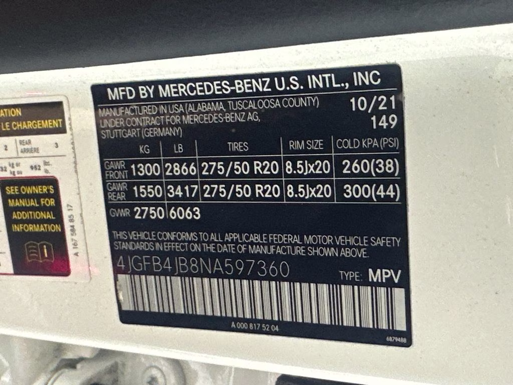 2022 Polar White Mercedes-Benz GLE GLE 350 RWD SUV