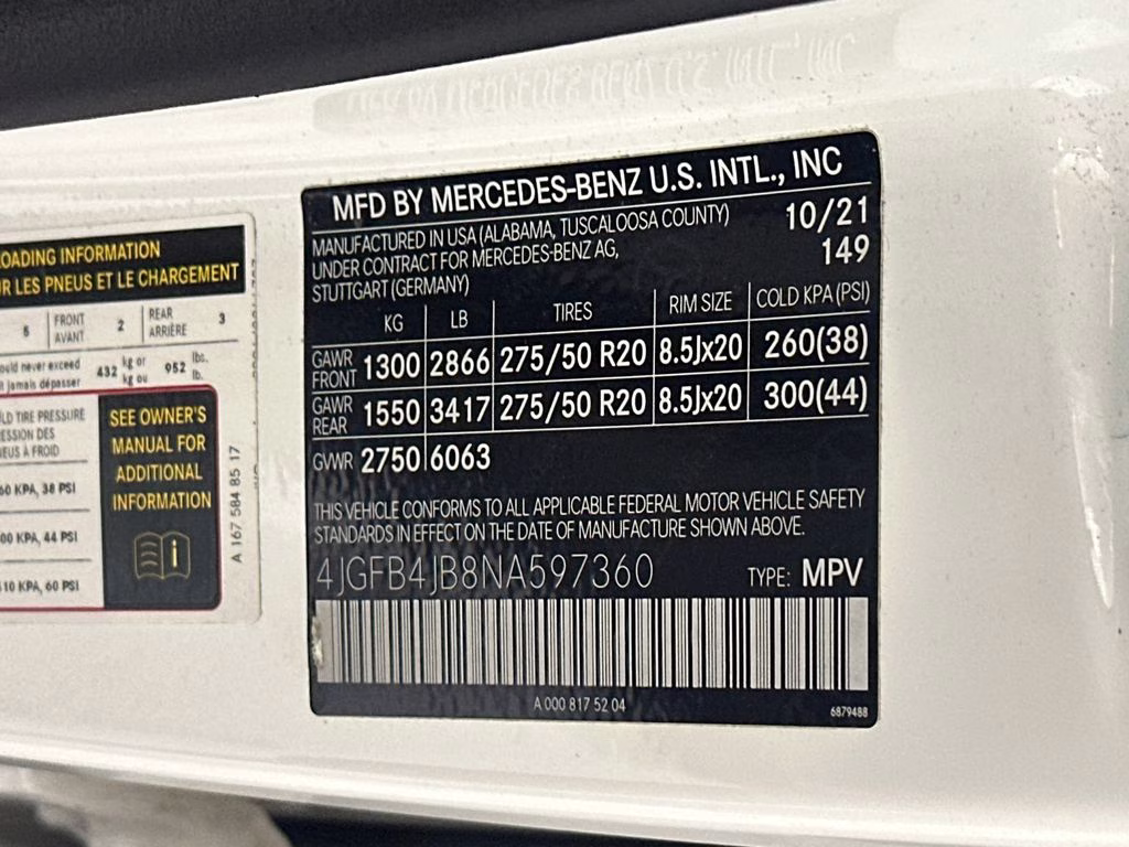 2022 Polar White Mercedes-Benz GLE GLE 350 RWD SUV