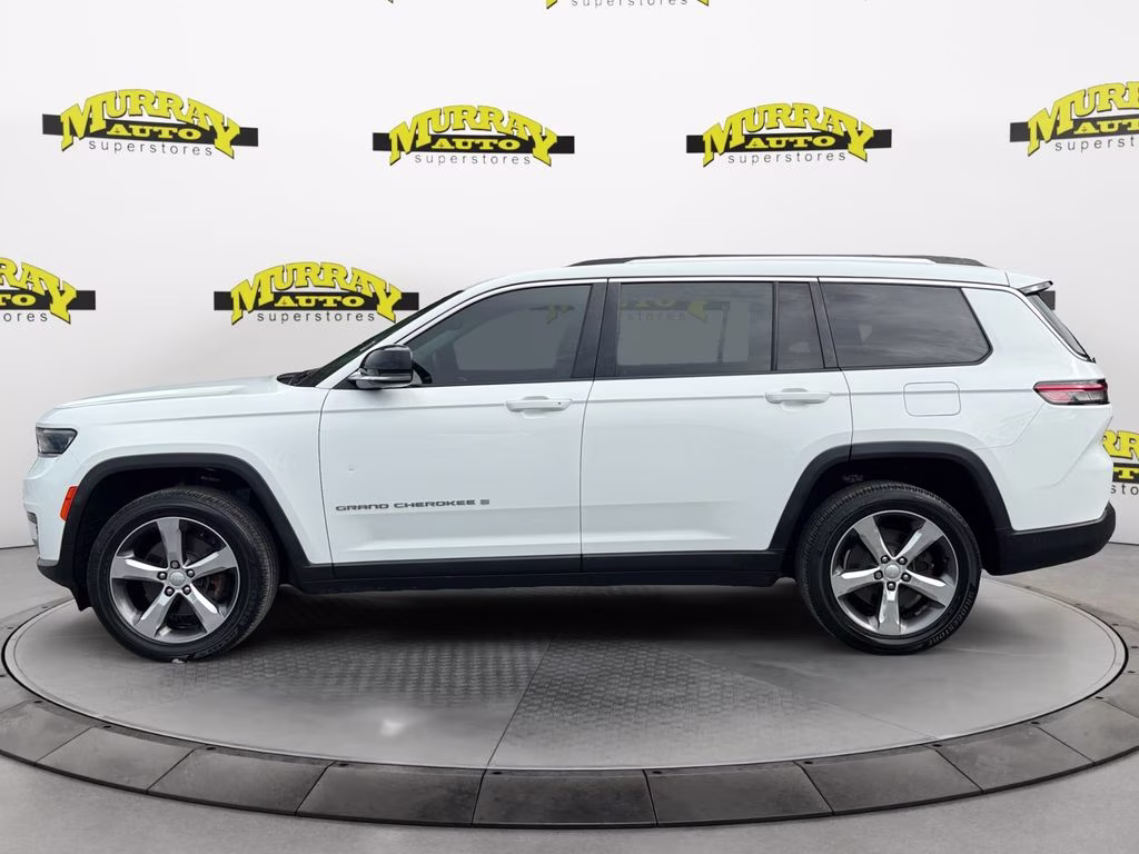 2021 Bright White Clearcoat Jeep Grand Cherokee L Limited RWD SUV